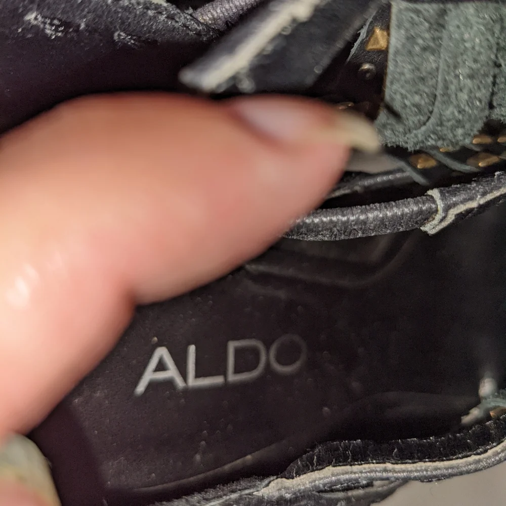Leather heels by Aldo